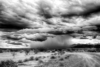 2013, "All Rights Reserved", Arizona, August, B&W, "Black & White", Capture, Clouds, "Crosswind Images", "Digital Photography", "Dirt Road", "Dramatic Sky", "Estrella Mountains", Fence, Image, "Jay Be